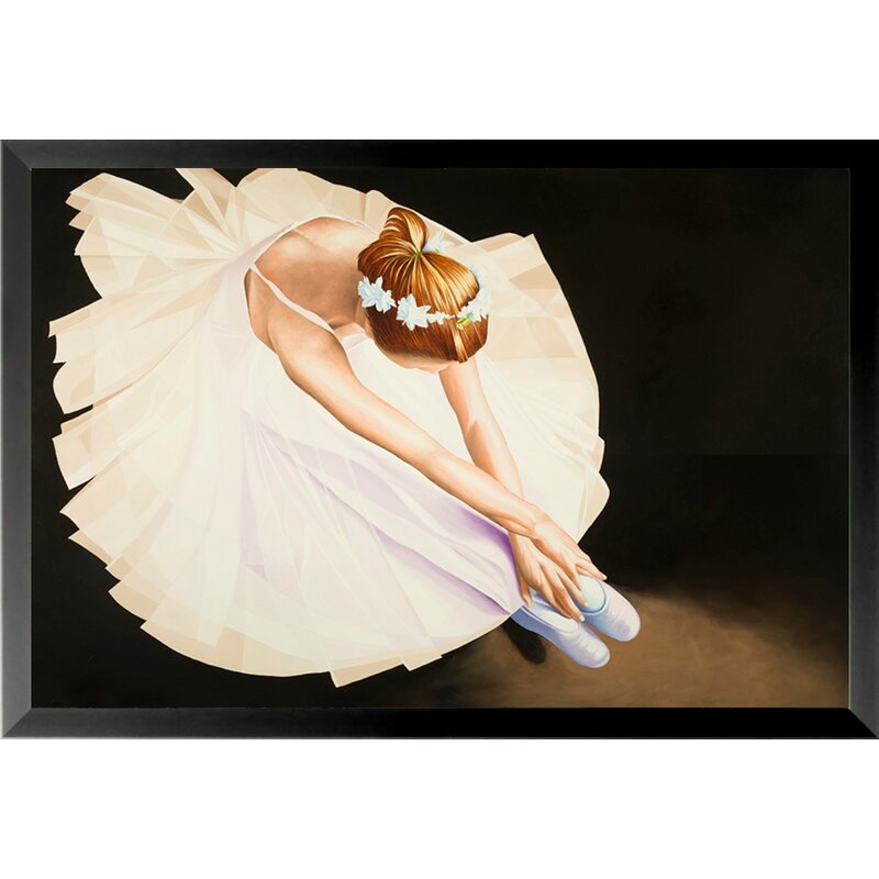 Buy Art For Less Young Prima Ballerina Touching Her Toes Framed Painting Print Wayfair
