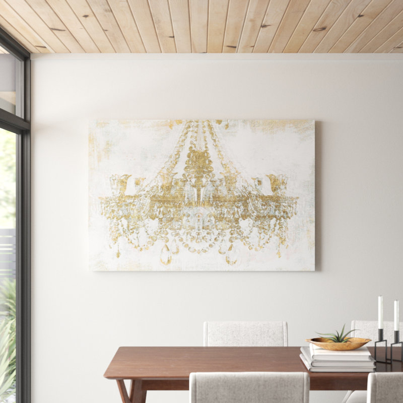 Gold Diamonds Fashion And Glam By Oliver Gal Wrapped Canvas
