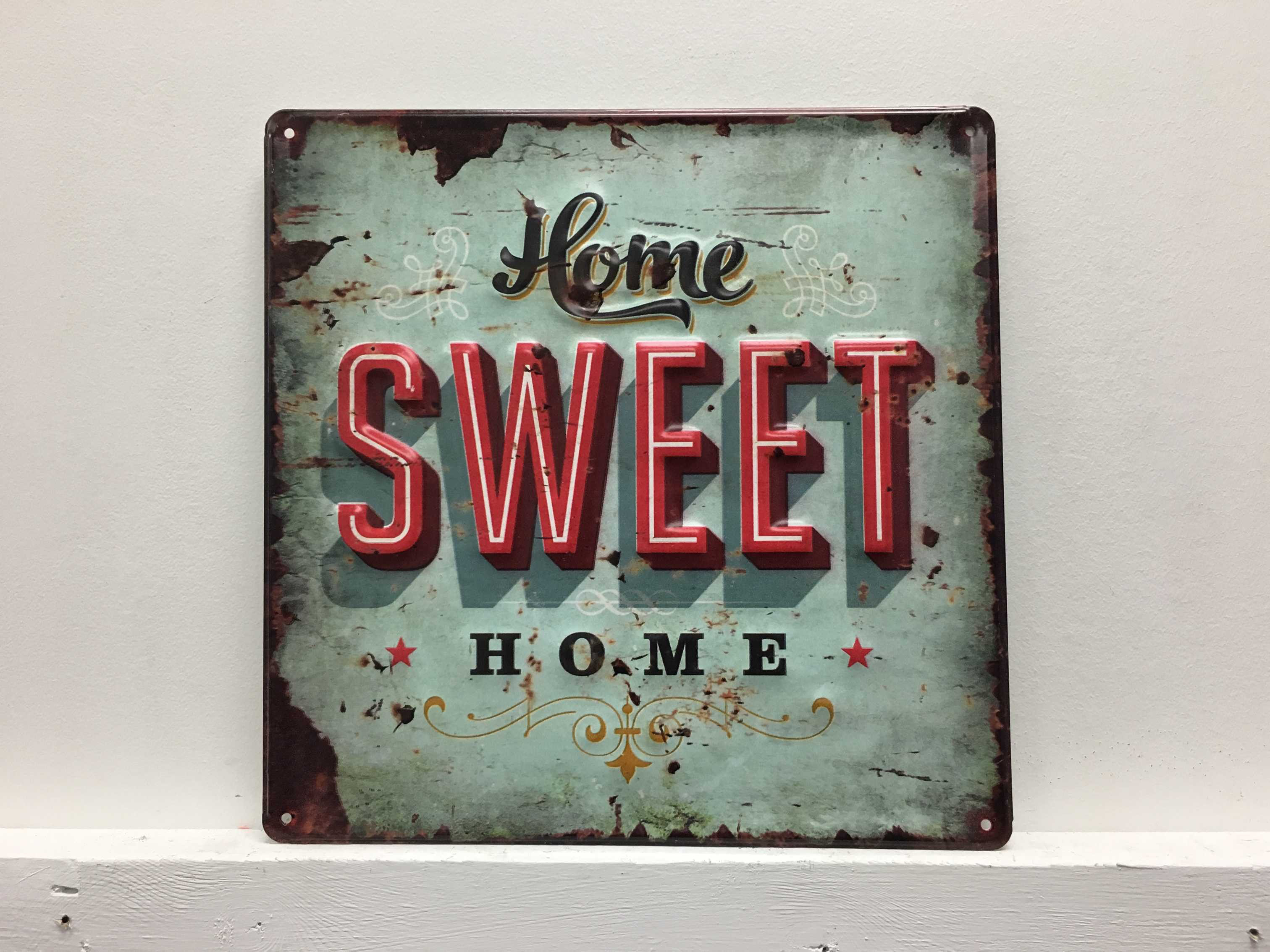 Gracie Oaks Home Sweet Home Vintage Metal Wall Decor Wayfair
