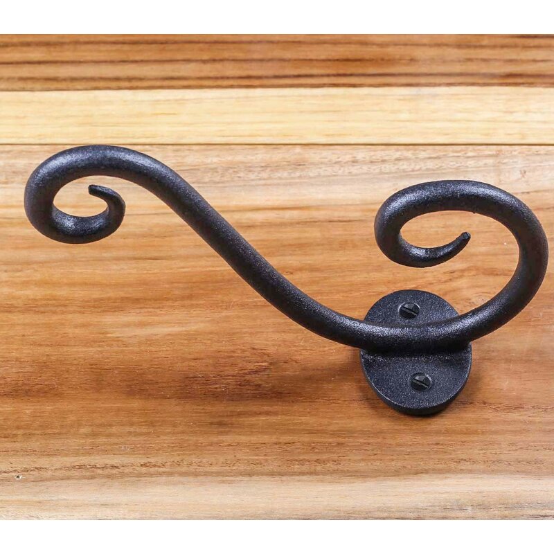 black iron door hooks