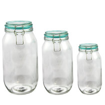 3 Piece Glass Kitchen Canisters Jars You Ll Love In 2021 Wayfair