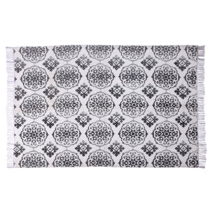 Fuga Chindi Printed Vintage Hand Woven Gray Indoor Area Rug