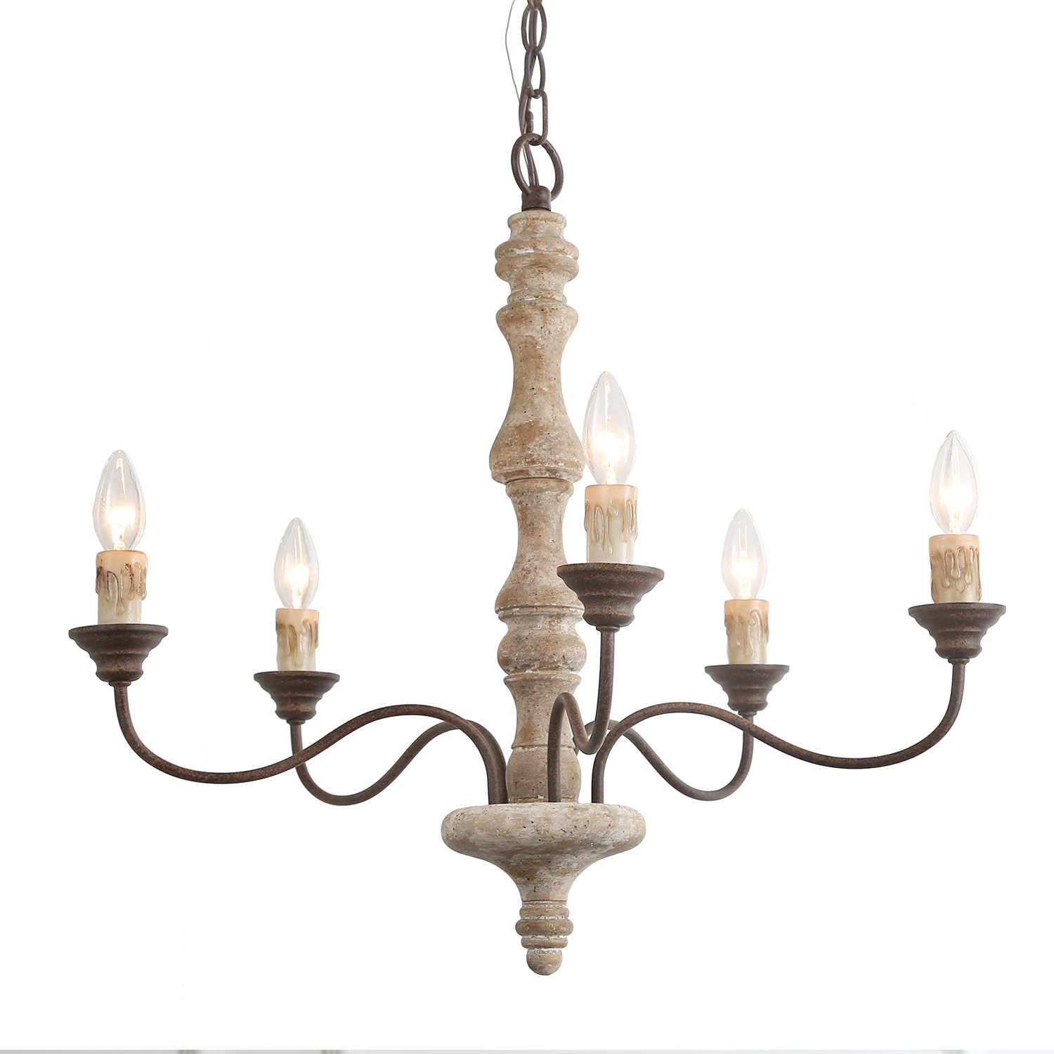 Ophelia Co Grau 5 Light Candle Style Classic Chandelier Wayfair