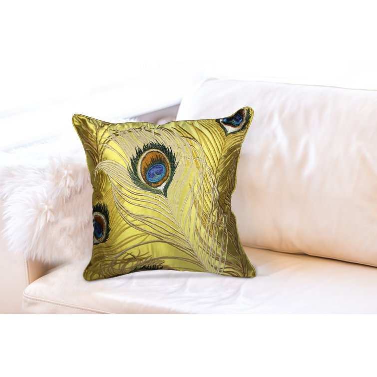 peacock feather throw pillows