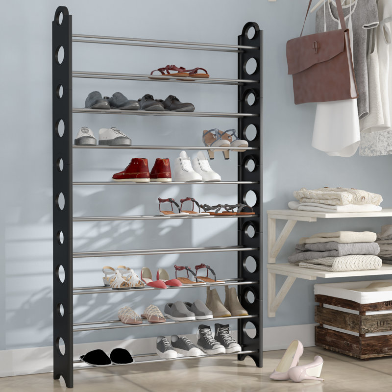 Rebrilliant 50 Pair Stackable Shoe Rack Reviews Wayfair