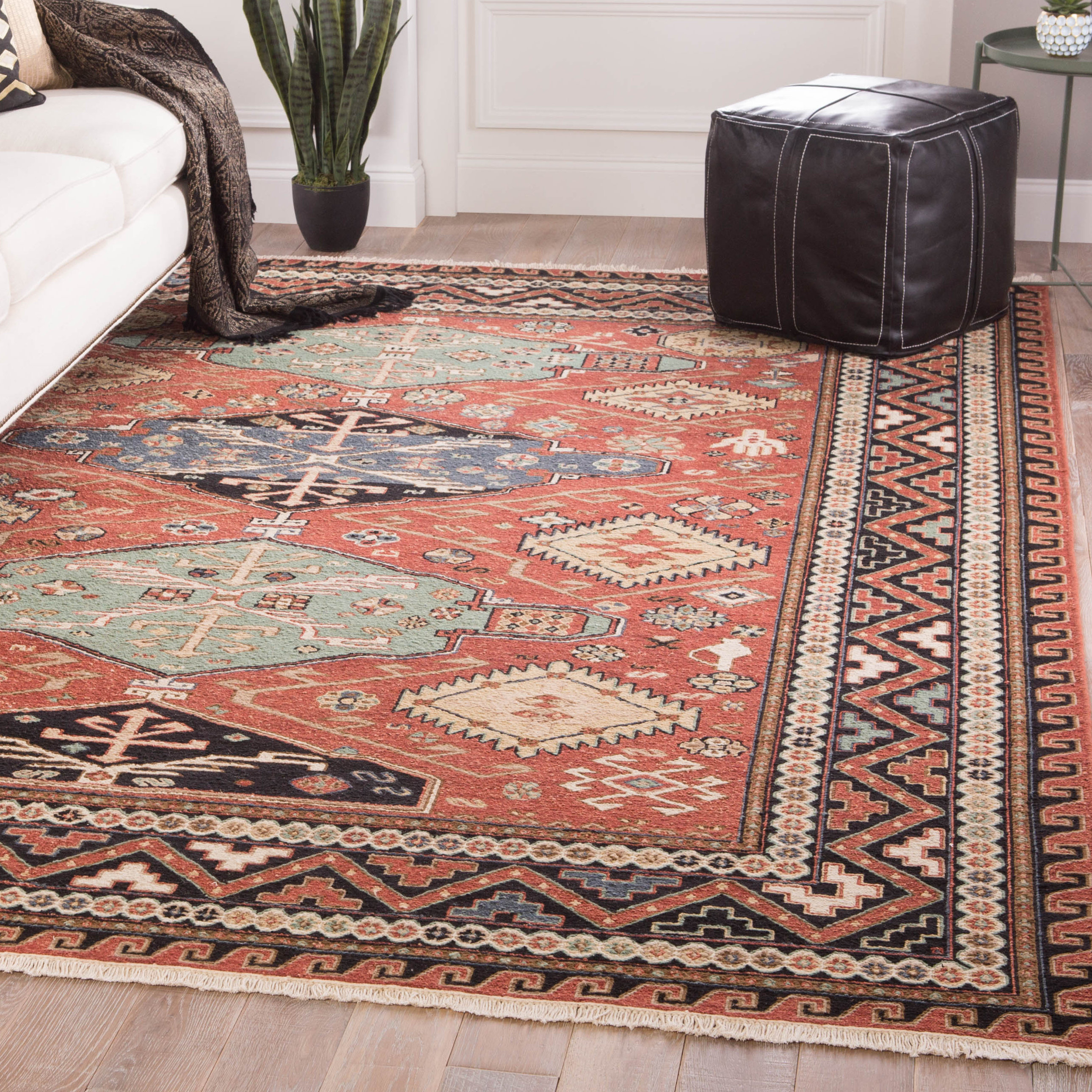 Wickline Medallion Hand Knotted Wool Red Area Rug Joss Main Wickline Medallion Hand Knotted Wool