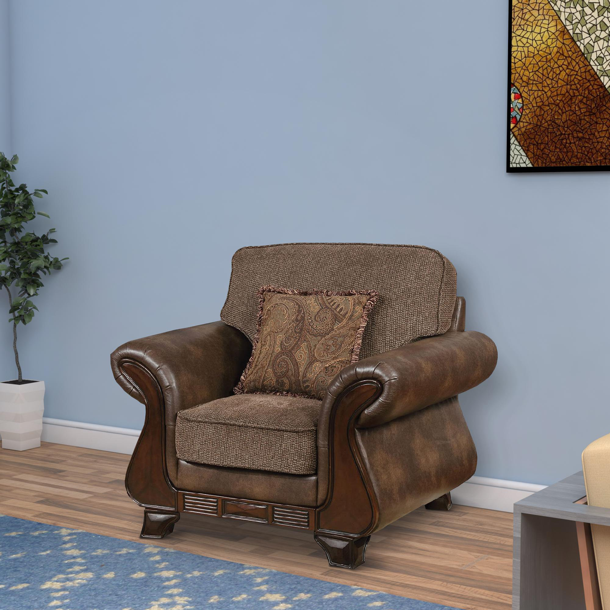Fleur De Lis Living Horncastle 43 75 W Leather Match Club Chair Wayfair