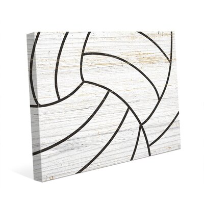 'Volleyball' Graphic Art on Wrapped Canvas Click Wall Art Size: 20