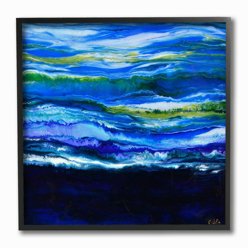 Wrought Studio Acrylic Resin Waves Water Ocean Abstract