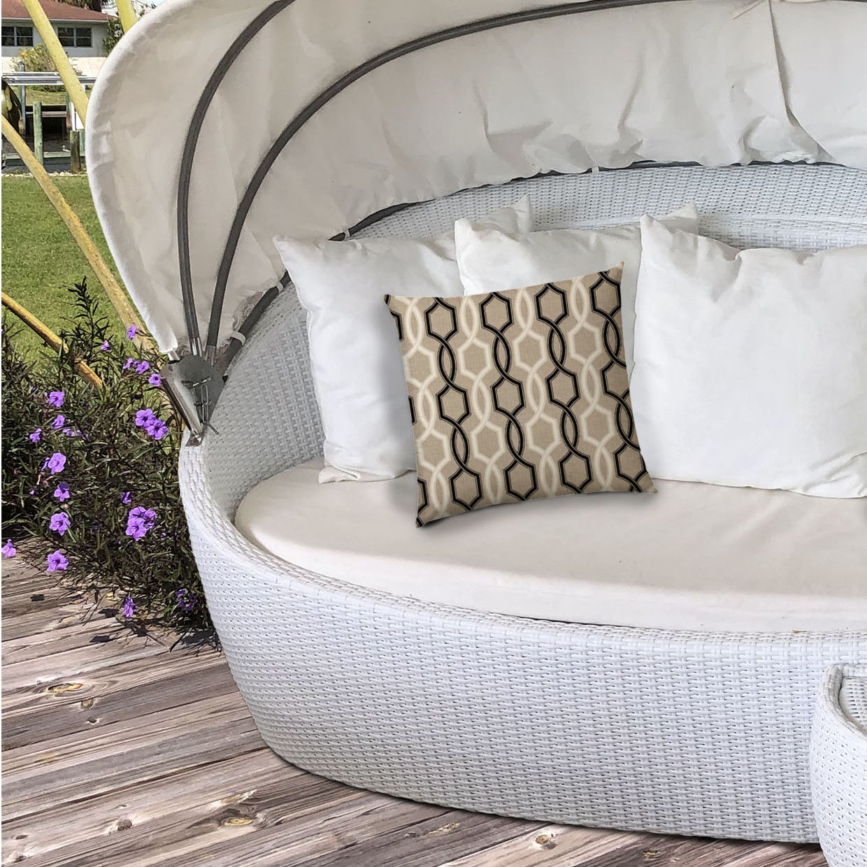 Mercer41 Deco Outdoor Square Pillow Cover Wayfair