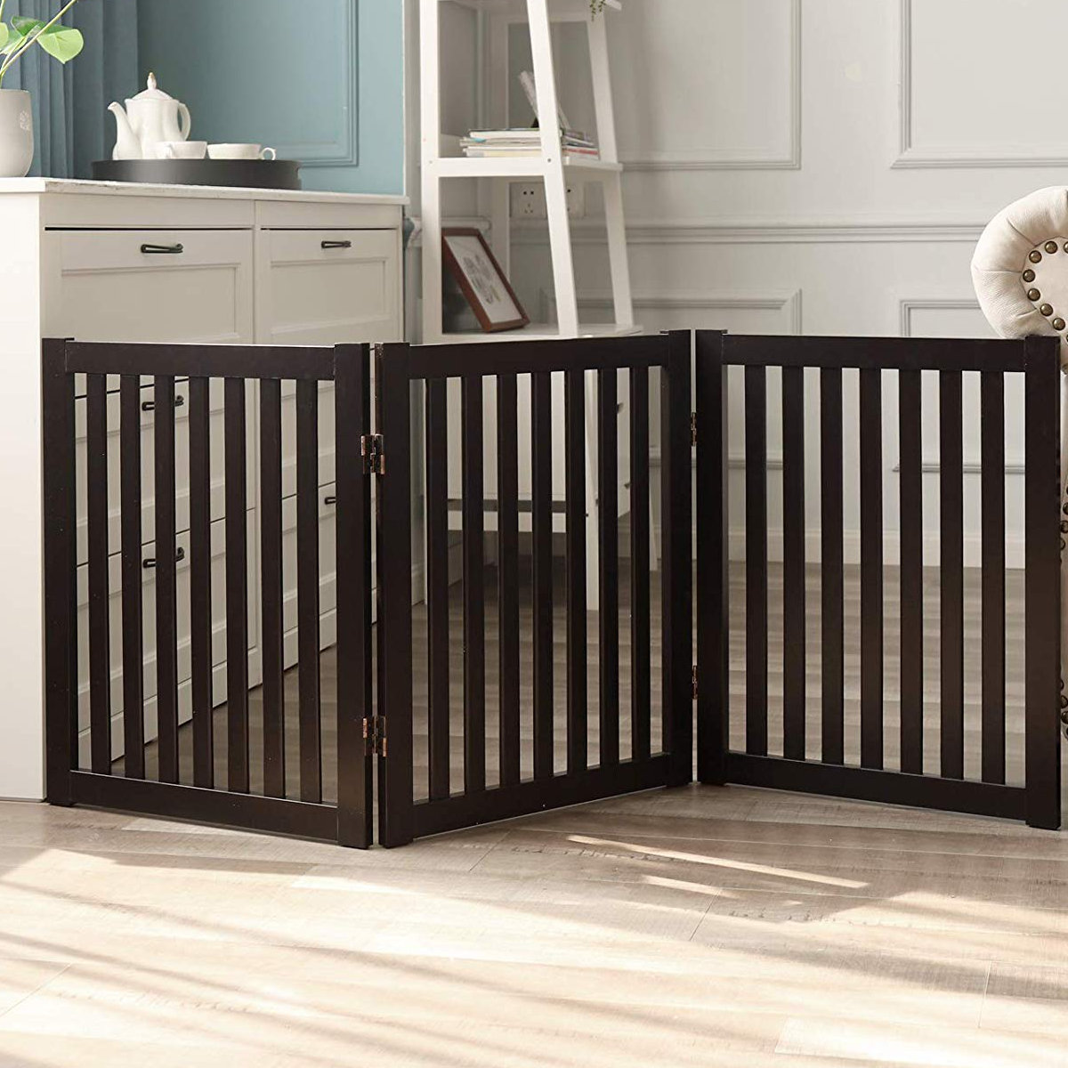 Tucker Murphy Pet™ Remi Wooden Freestanding Pet Gate & Reviews Wayfair