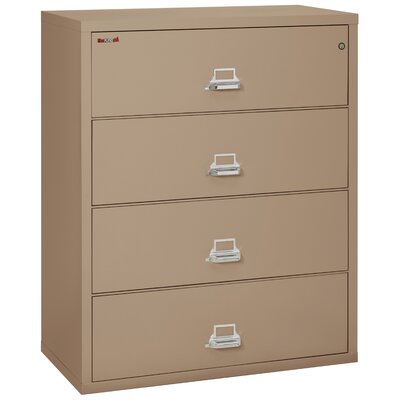 Fireking Fireproof 4 Drawer Vertical File Cabinet Color Taupe Lock