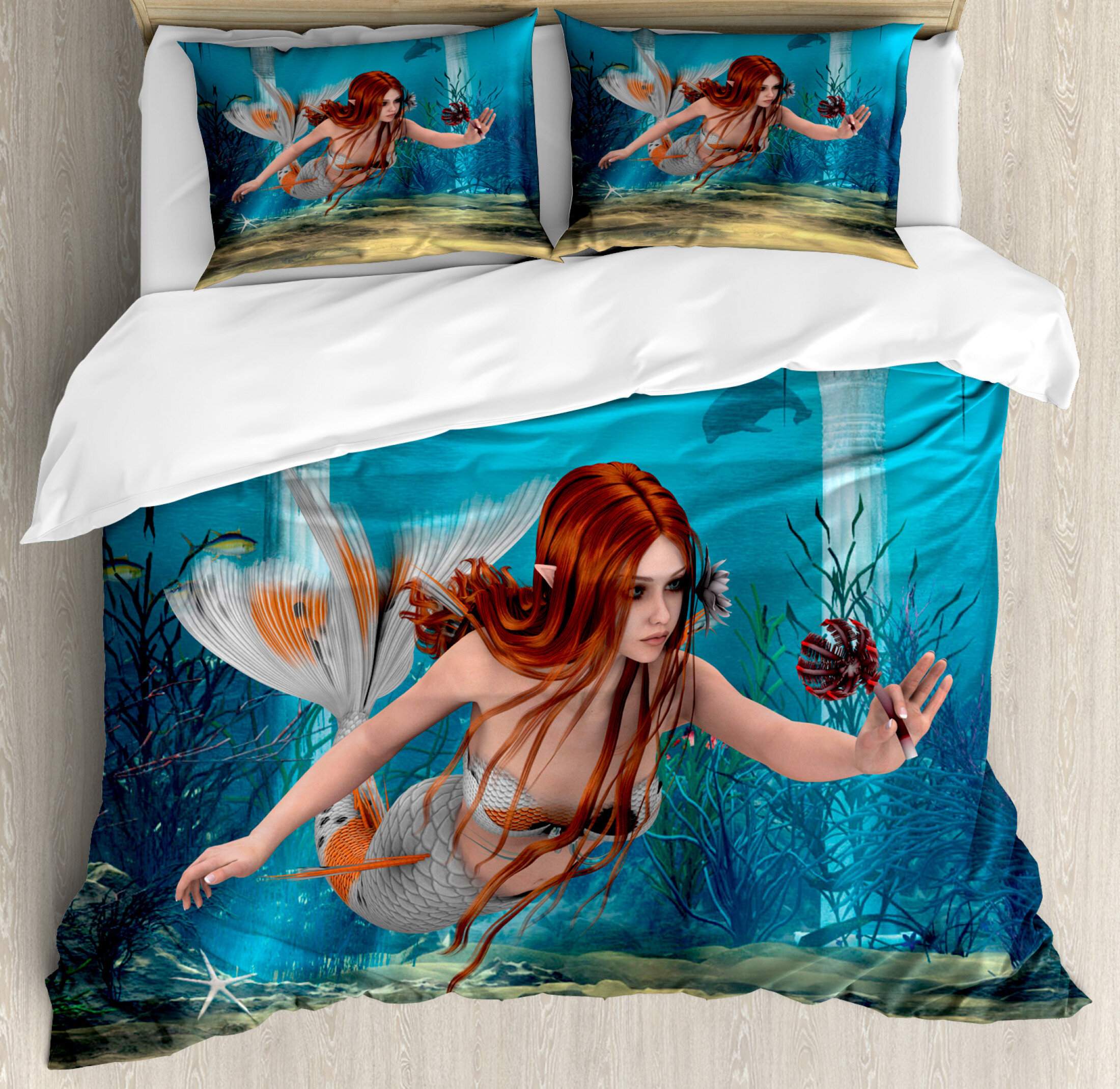 East Urban Home Mermaid Duvet Cover Set Wayfair