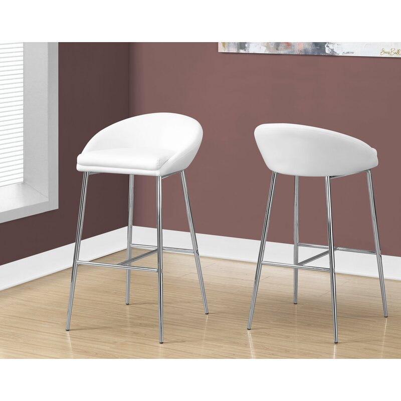 Beaulieu 24 Bar Stool Color: White