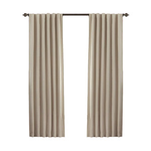 McCordsville Solid Blackout Thermal Rod Pocket Single Curtain Panel