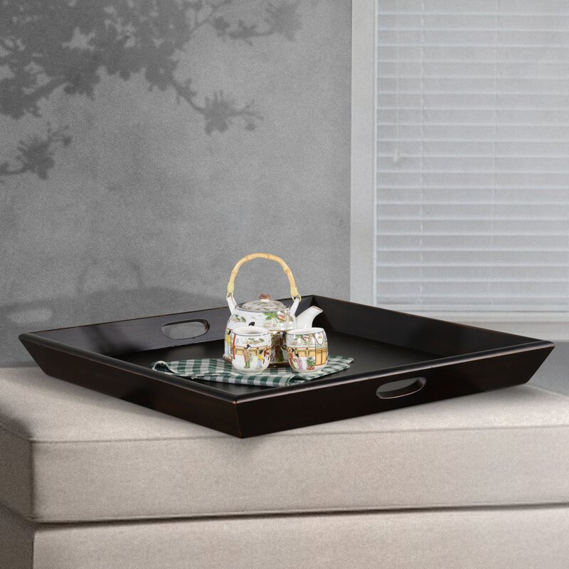 gray ottoman tray