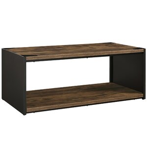 Comet Steel Plate and Wood Coffee Table