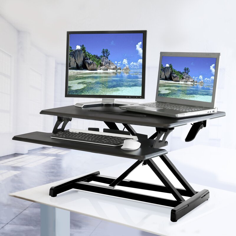 table top adjustable standing desk converter