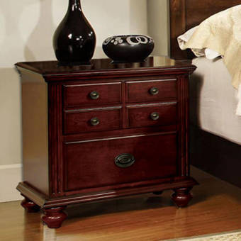 Brayden Studio Irondale 3 Drawer Nightstand Wayfair