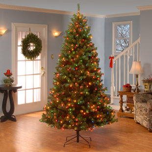 Outside Christmas Trees Wayfair 90 Green Spruce Trees Artificial Christmas Tree