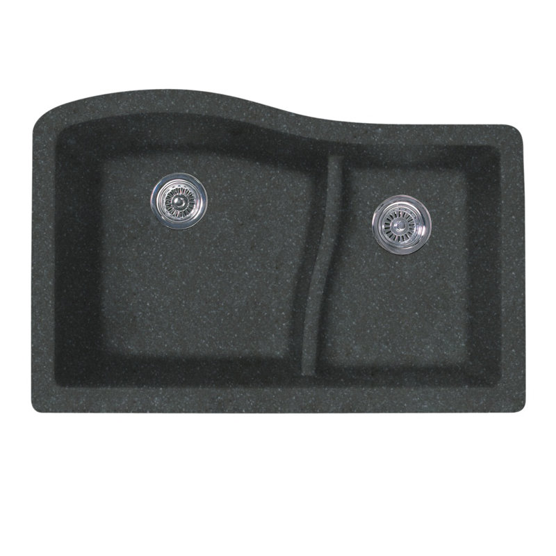 Swan Surfaces 32 L X 21 W Double Basin Undermount Kitchen Sink