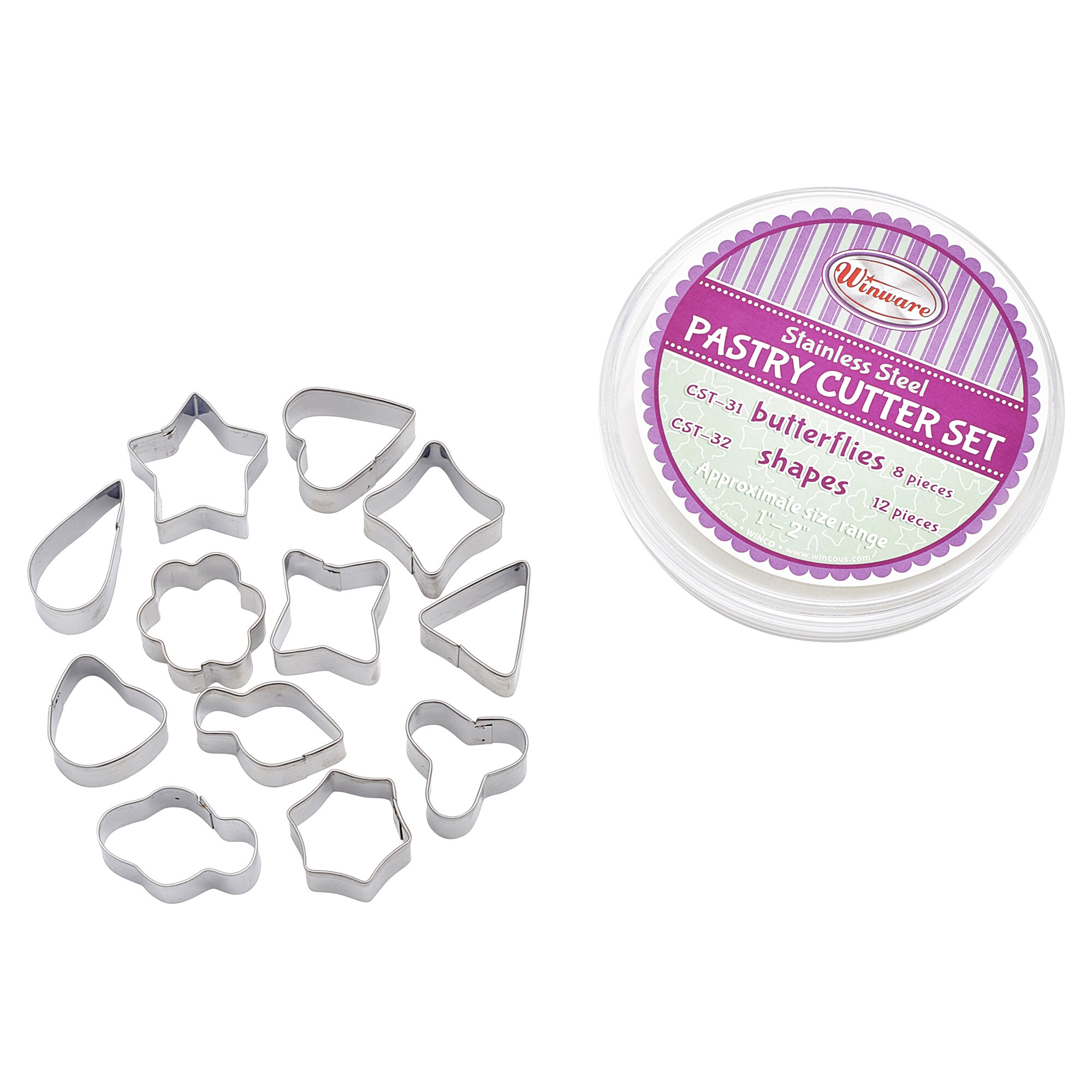 3-Inch Diameter 2.5-Inch Deep Stainless Steel Cookie Cutter Winco CC-1 