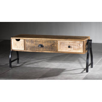 Gracie Oaks Laursen Solid Wood Tv Stand For Tvs Up To 75 Reviews Wayfair Etsy tv stand dark wood, silver legs. gracie oaks laursen solid wood tv stand