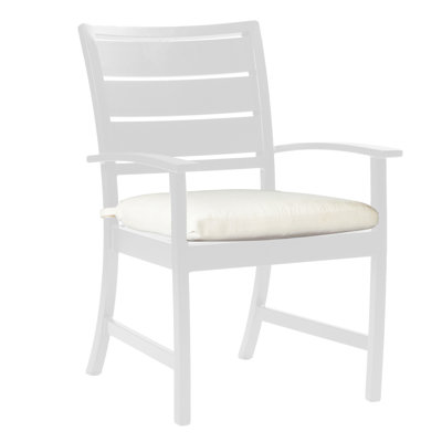Charleston Patio Dining Chair With Cushion Summer Classics Frame Color French Linen Cushion Color Canvas Flamingo Outdura