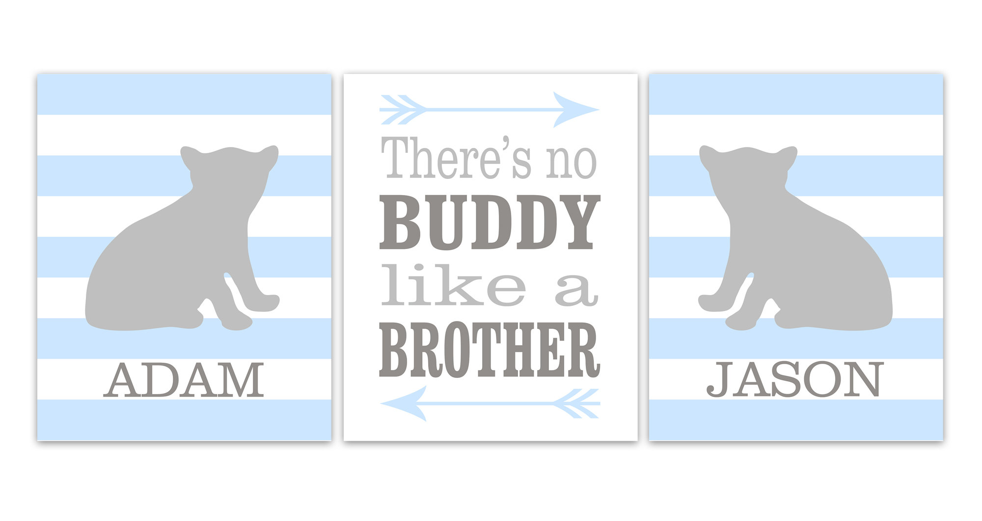 Kids Room Decor Boys Room Print Wall Art There Is No Buddy Like A Brother