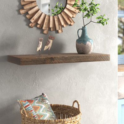 Pine Solid Wood Floating Shelf