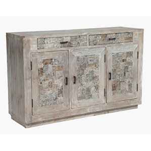 Avni Reclaimed Mango Wood Tiles Sideboard by Bun..