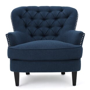 dark blue club chair