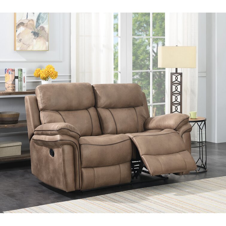 couch and love seat with recliners