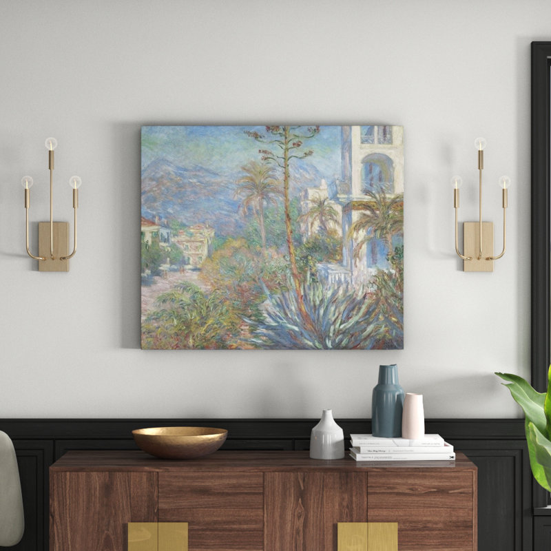 picture Monet Prints On Canvas Uk villas at bordighera 1884 by claude monet art print on canvas