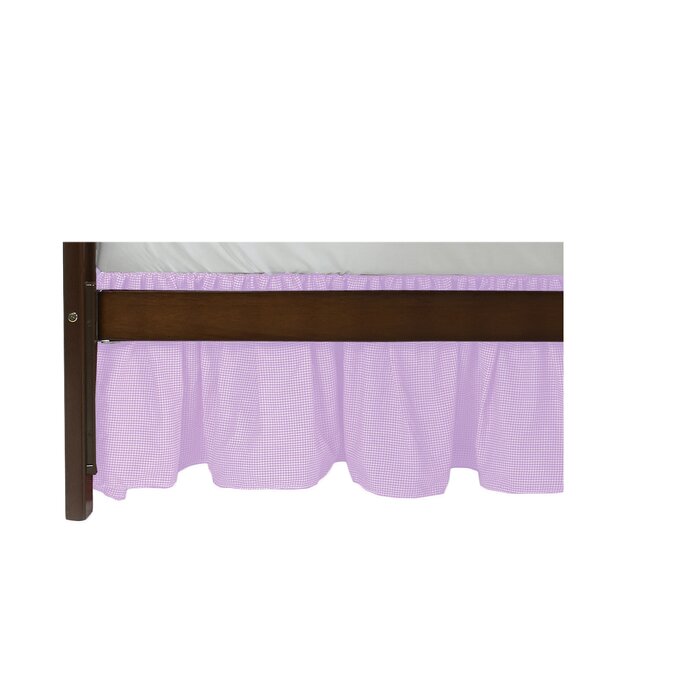 lavender crib skirt