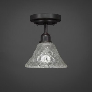 Kash 1-Light Steel Semi-Flush Mount