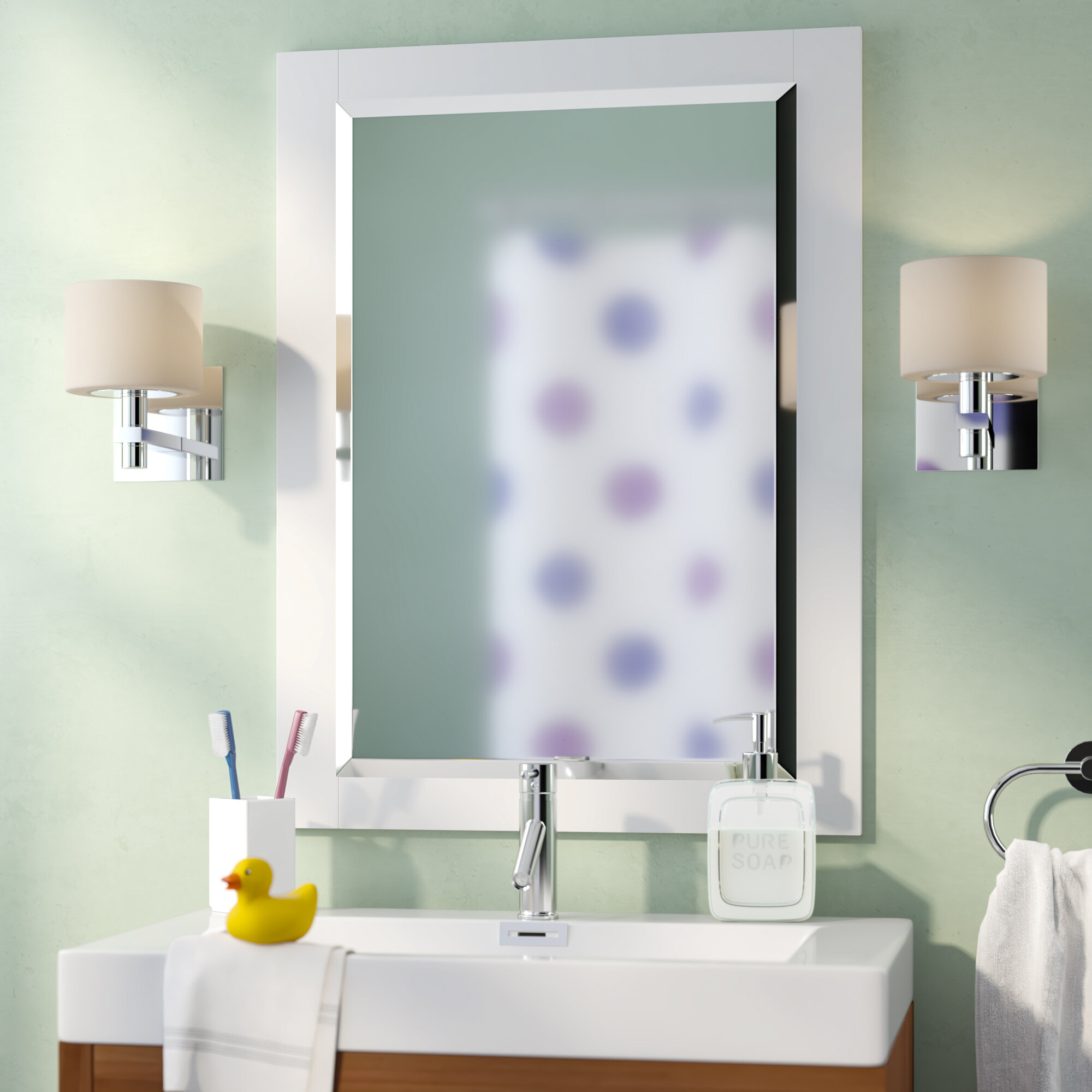 Latitude Run Bathroom Vanity Mirror Reviews Wayfair