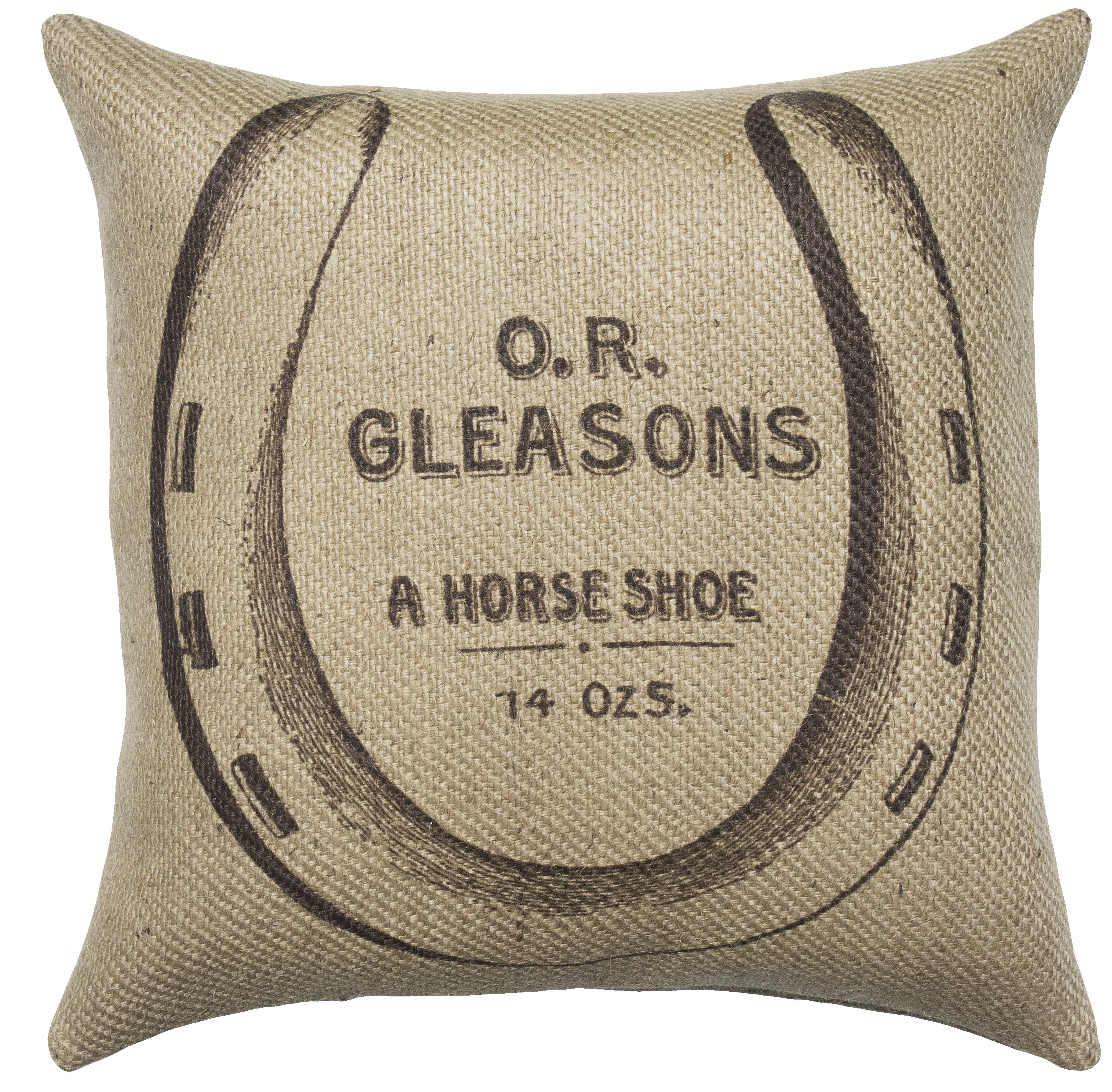 burlap decorative pillows