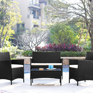 4-tlg. Sofa-Set mit Kissen von Home & Haus