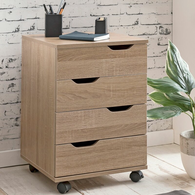 17 Stories Kolya 4 Drawer Filing Cabinet Wayfair Co Uk