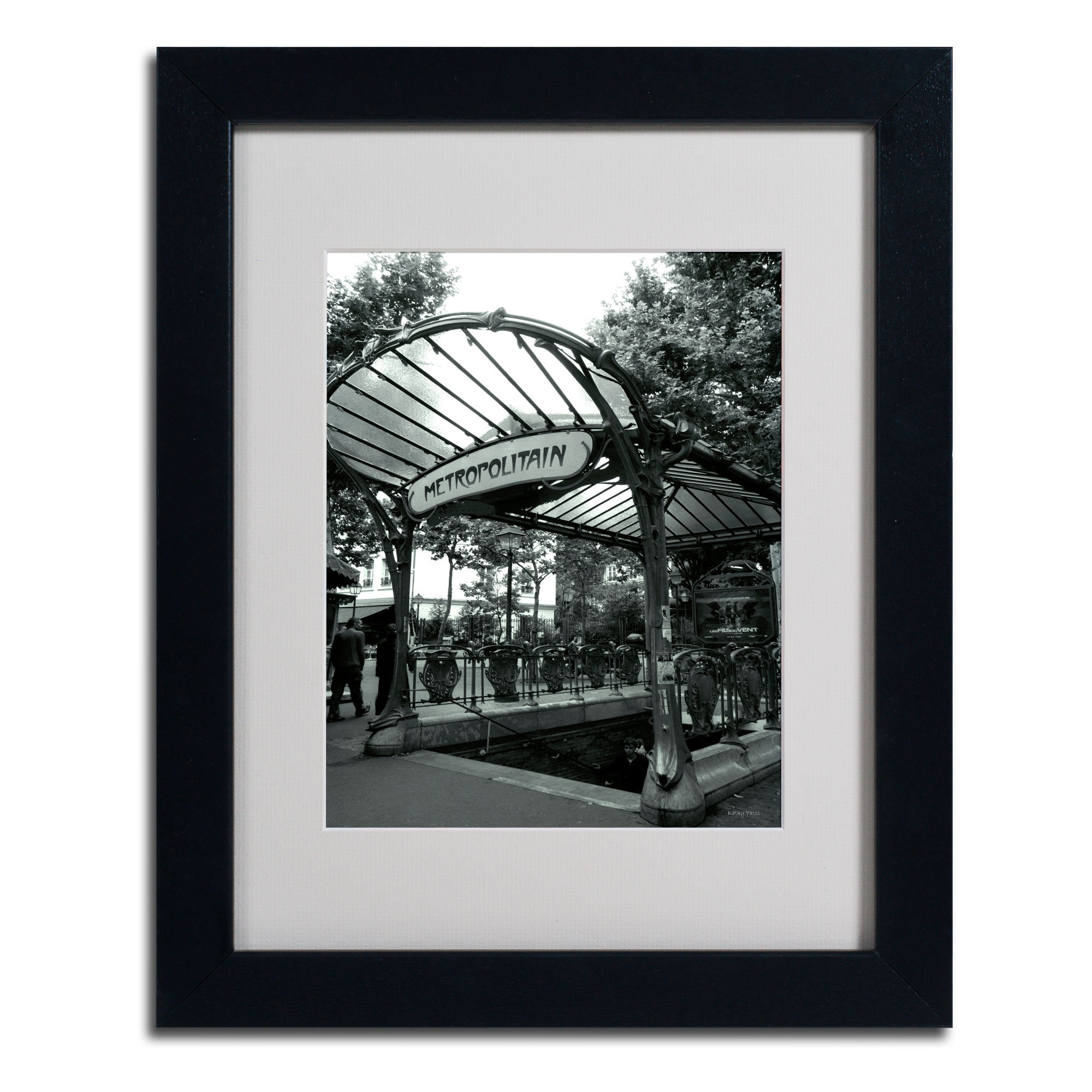 Trademark Art Le Metro As Art By Kathy Yates Framed Photographic Print Wayfair