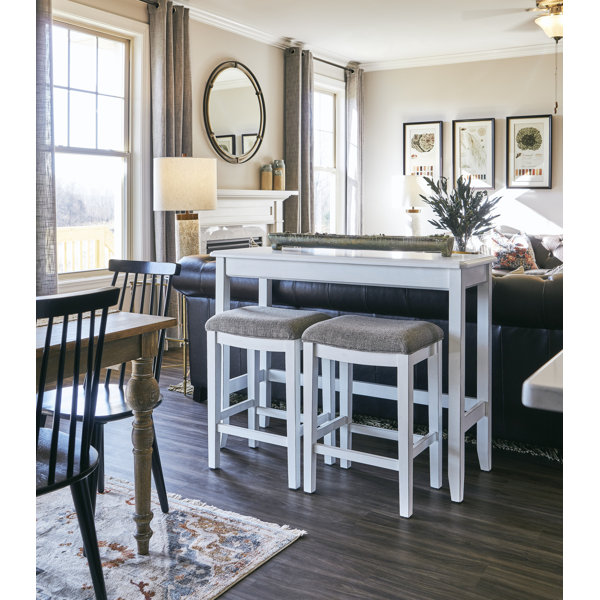 console table with stools