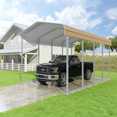 Classic 12 Ft X 20 Ft Canopy Versatube Building Systems Color Tan