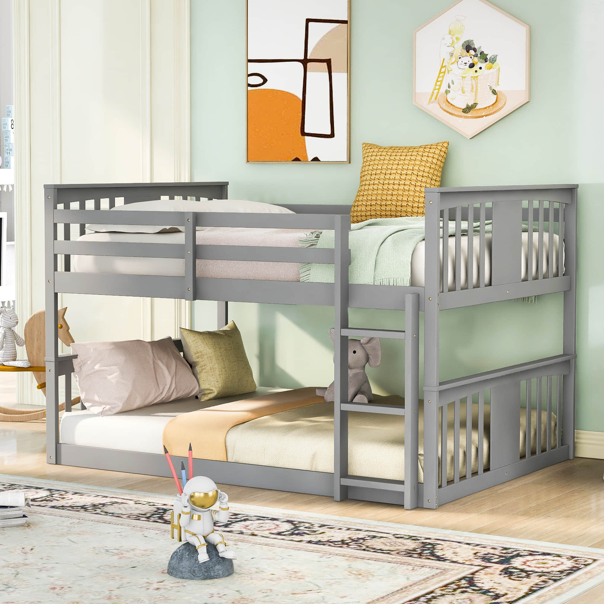 Harriet Bee Edrei Full Over Full Standard Bunk Bed by Harriet Bee | Wayfair