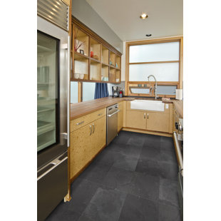 Find The Perfect Slate Tile Wayfair Montauk 12 X Slate Field Tile In Black Gray
