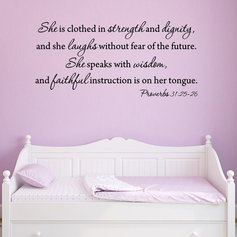 Winston Porter She Is Clothed In Strength And Dignity Proverbs 31