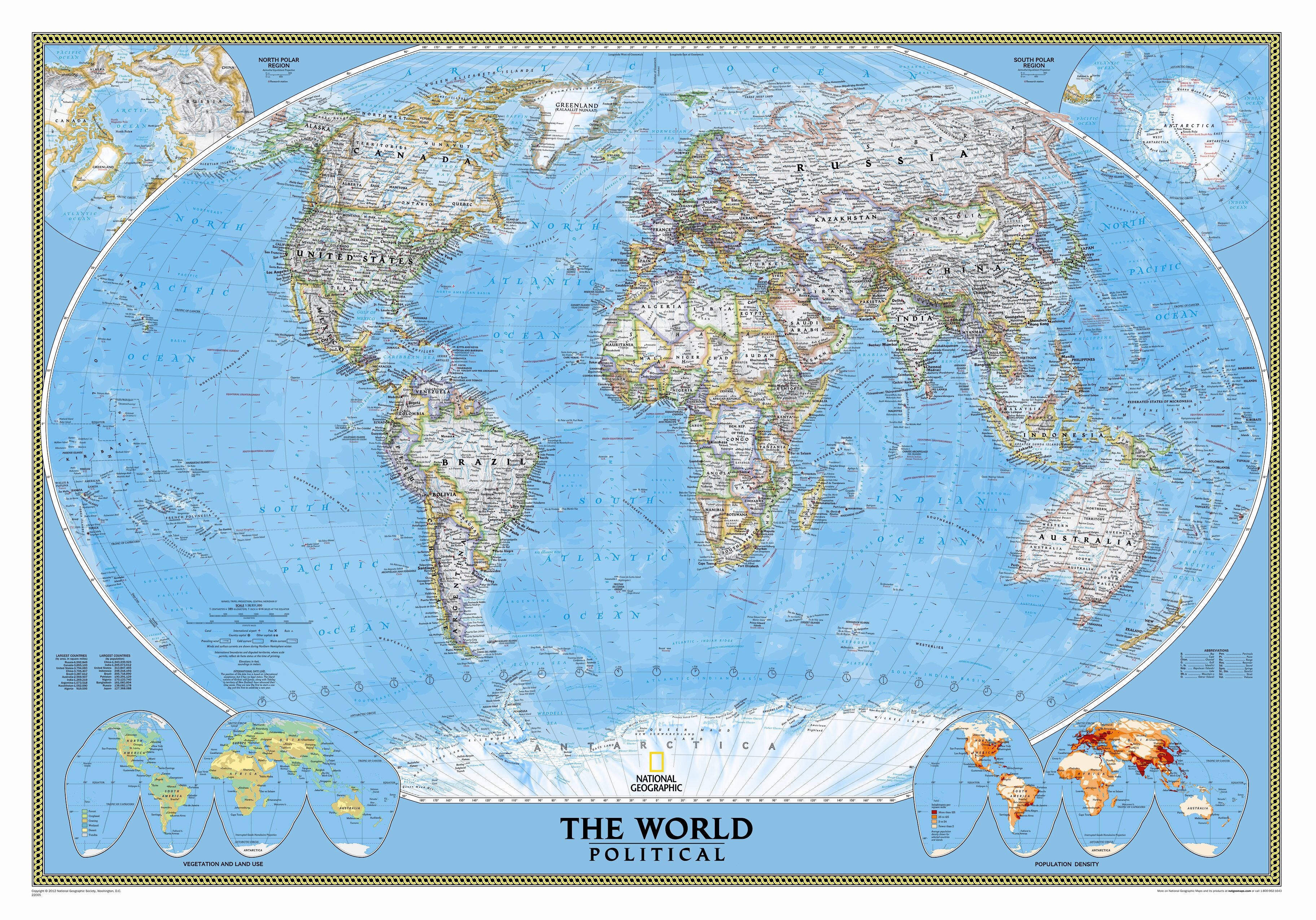 National Geographic Maps World Classic Wall Map & Reviews | Wayfair