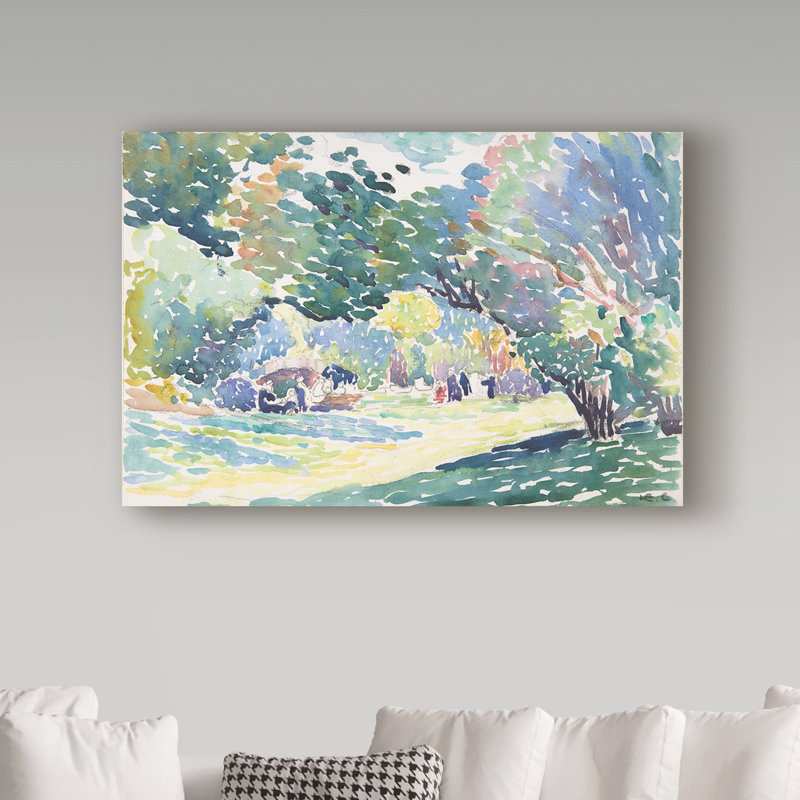 Trademark Art Landscape 1904 Oil Painting Print On Wrapped