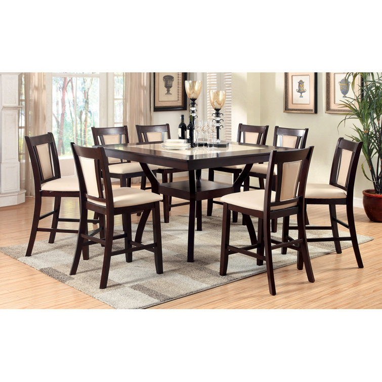 Darby Home Co Wilburton 8 Person Counter Height Dining Set Reviews Wayfair