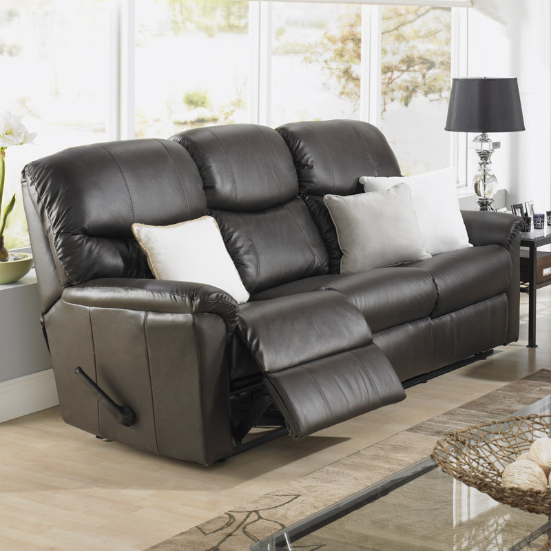 Relaxon Uno Leather Reclining Sofa Wayfair Relaxonuno Leather Reclining Sofa